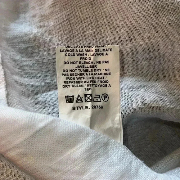 Bellambra Women’s Made in Italy 100% White 100% Linen Kimono Cover Up One Size - Picture 14 of 16